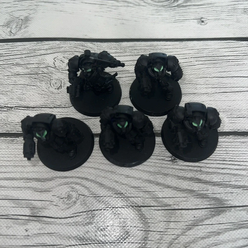 Games Workshop Warhammer 40K 30K Cataphractii Terminator Squad X5 Painted